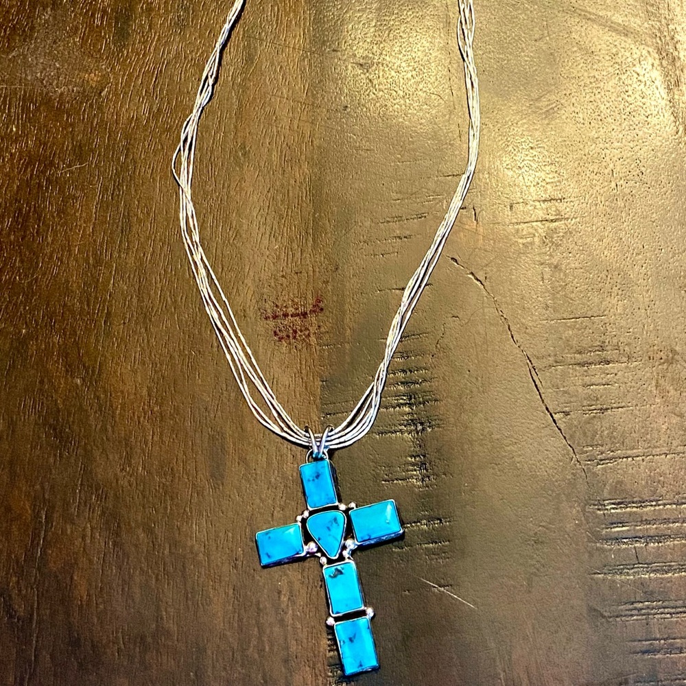 Navajo Sterling Silver with Cross